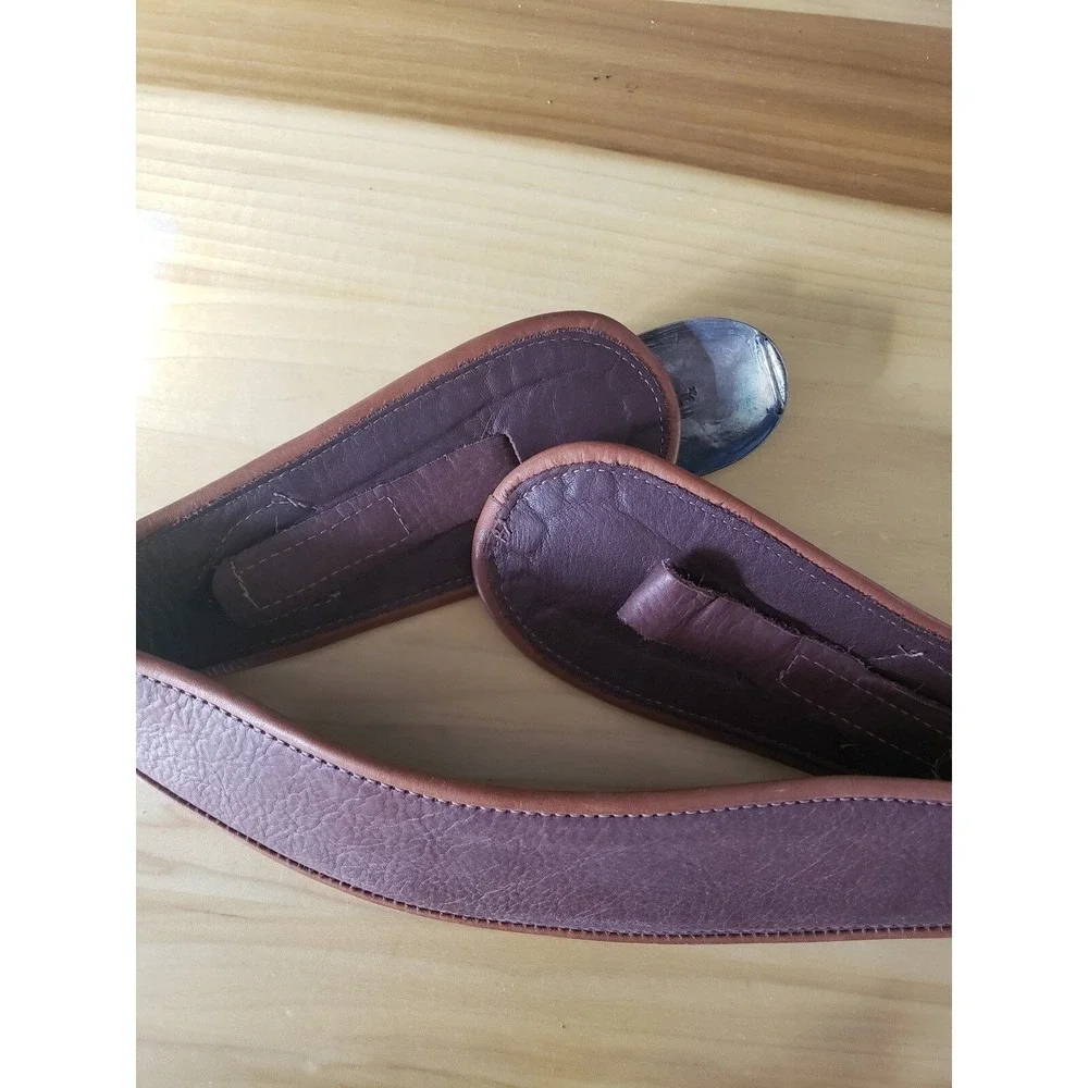 Vintage‎ Dee Morris Silver and Turquoise Leather Belt